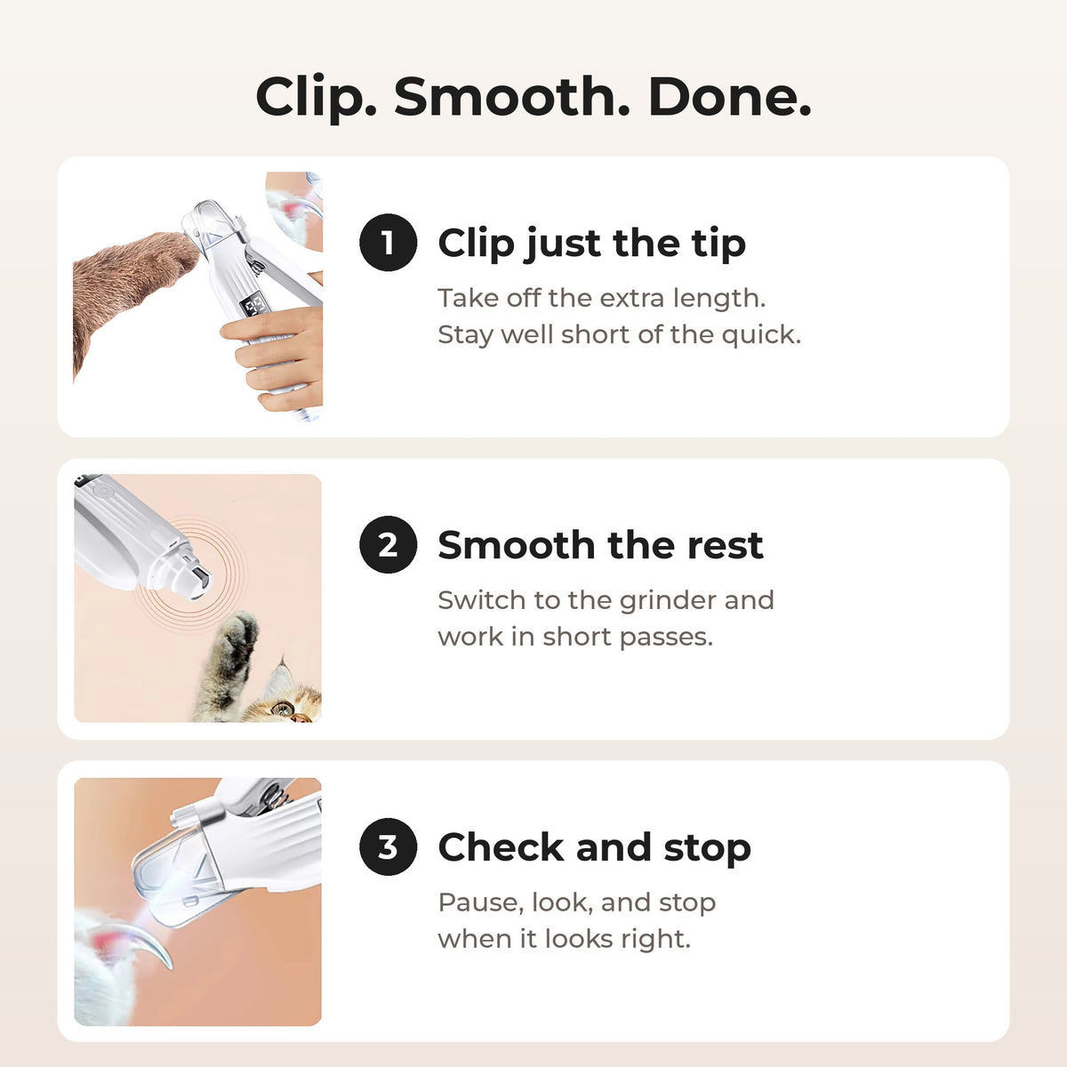 Electric Pet Nail Trimmer & Grinder